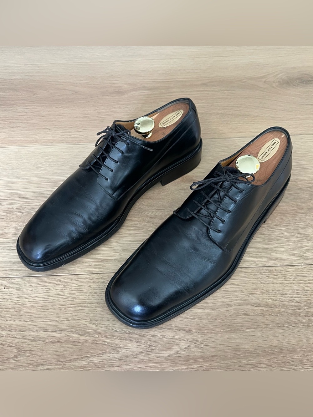 Salvatore Ferragamo Men's Black Oxfords